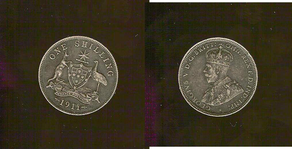AUSTRALIE 1 Shilling Georges V 1911 SUP
